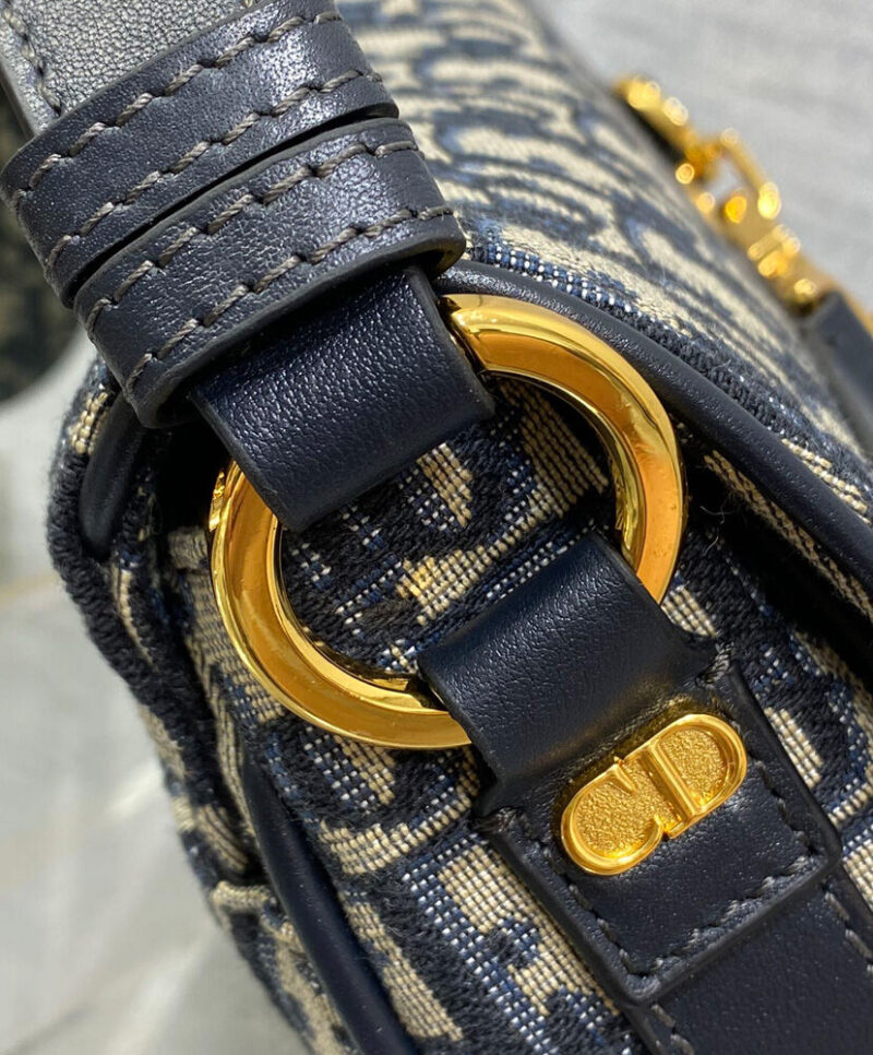 Christian Dior Small CD Besace Bag Dark Blue